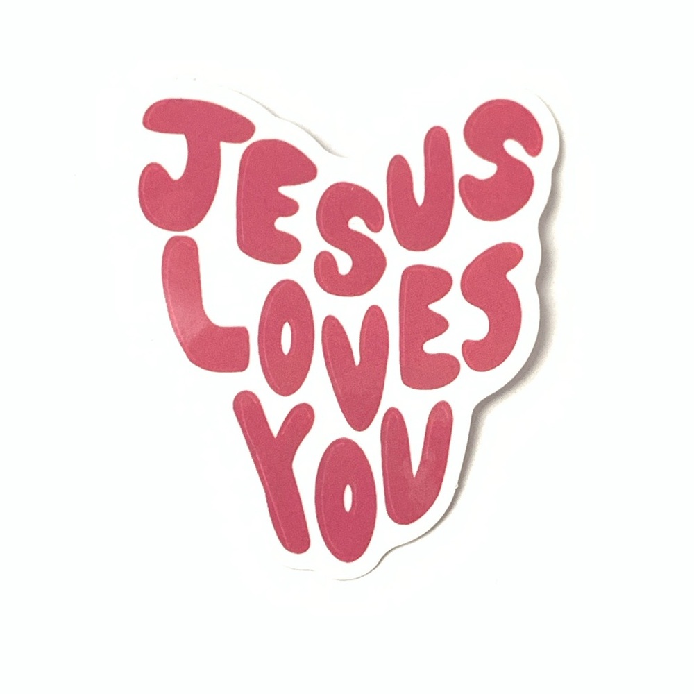 Jesus Loves You Vinyl Sticker
